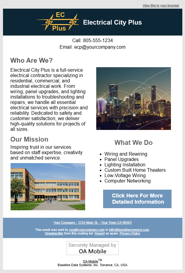 Example Email
