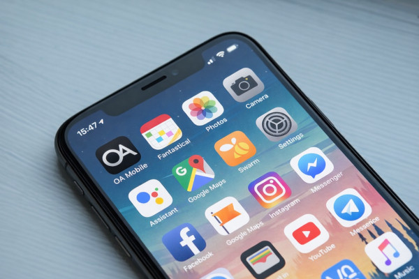 OA Mobile running on a smartphone
